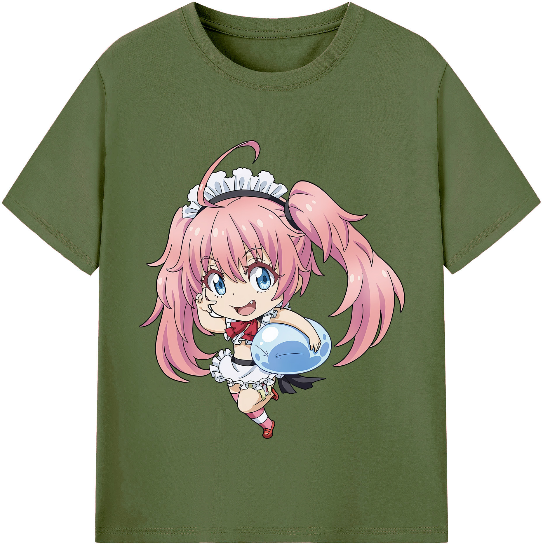 （画像用） 転スラ Regarding Reincarnated to Slime 綿100％半袖Tシャツ（フロントプリント）